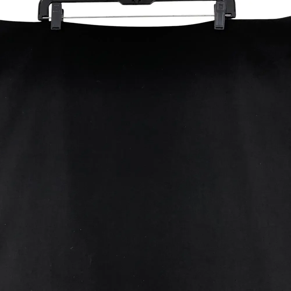 MM Lafleur Women Plus Size +3 US 24 Skirt Pencil Straight Stretch Side Zip Black